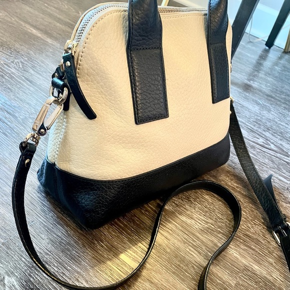 🔥🆕Kate Spade Cream & Black Satchel Handbag - Picture 4 of 10